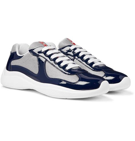 prada sneakers blue|navy prada sneakers.